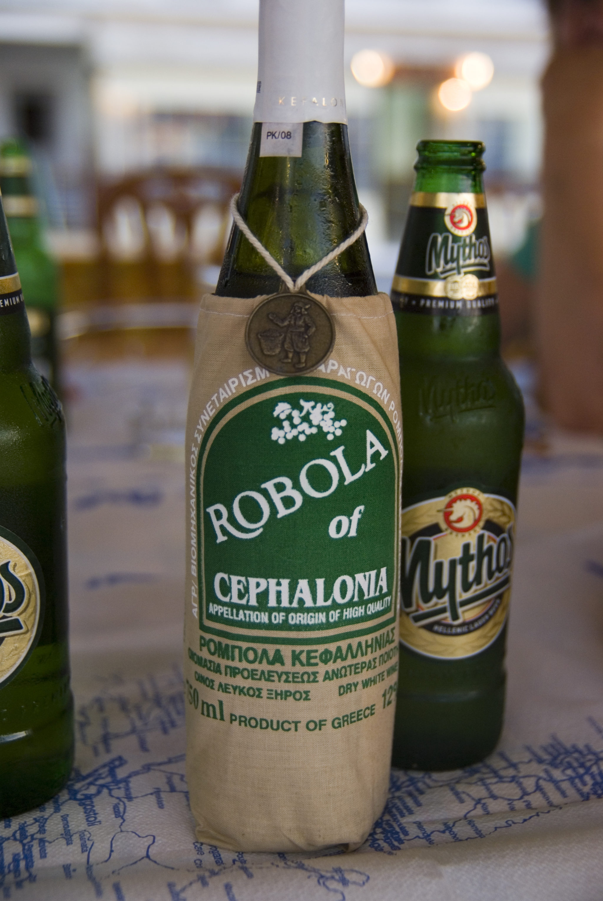 Kefalonia Robola Wein