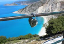 Der Norden der Ionischen Insel Kefalonia Myrtos Beach
