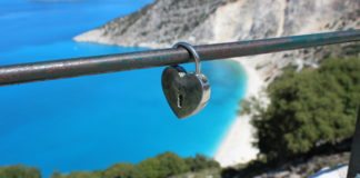 Der Norden der Ionischen Insel Kefalonia Myrtos Beach